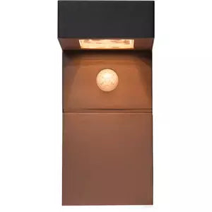 Außen-Solar Wandleuchte BARACCONI LED 18x0,2W 300lm IP44 mit Sensor schwarz