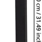 Außen-Solar-Stehleuchte BARACCONI LED 18x0,2W 300lm IP44 mit Sensor schwarz