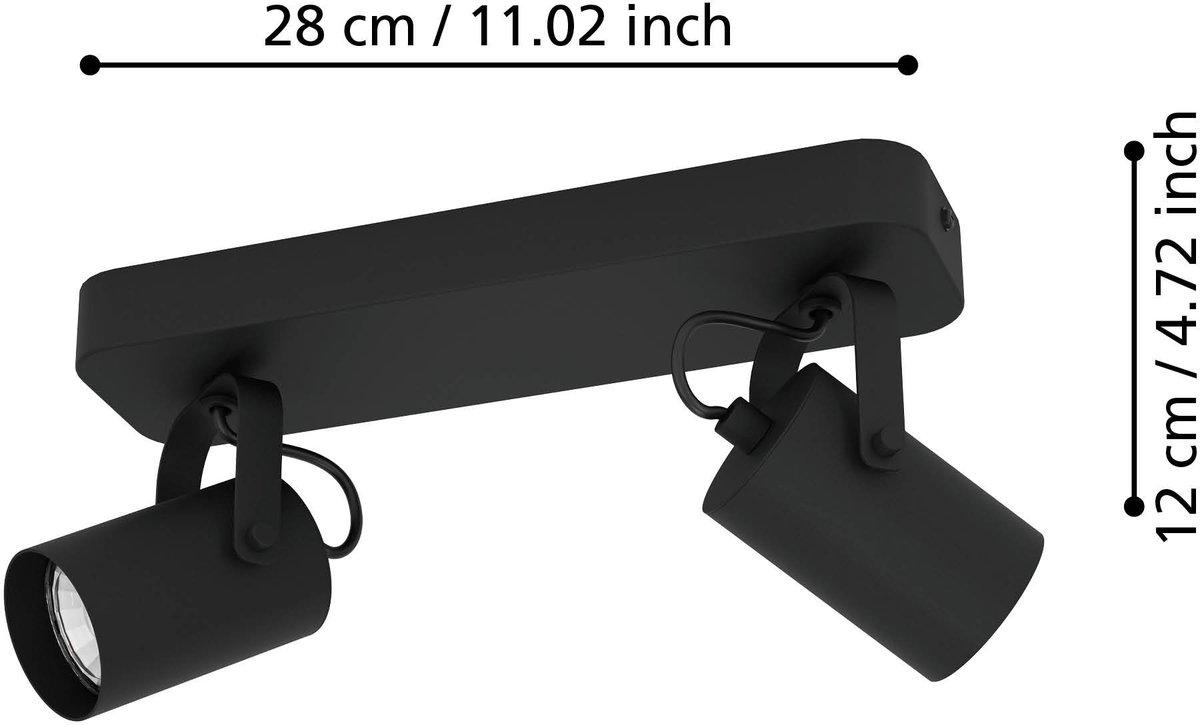 Strahlerbalken SOREGO GU10-LED 2x3W schwarz