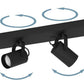 Strahlerbalken SOREGO GU10-LED 4x3W schwarz