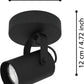 Wand/Deckenleuchte SOREGO GU10-LED 1x3W schwarz