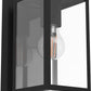 Außen-Wandleuchte BUDRONE E27 1x40W IP44 schwarz klar