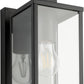 Außen-Wandleuchte BUDRONE E27 1x40W IP44 schwarz klar
