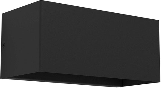 Außen-Wandleuchte LESMO LED 4x2,2W 920lm 3000K IP44 schwarz/klar
