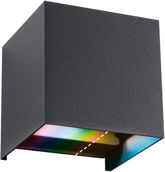 Outdoor 230V Wandleuchte Cybo RGBW Zigbee 2000-6500K anthrazit