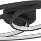 GIANELLA Deckenleuchte schwarz weiss LED 36W Lumen warmweiß 3960lm dimmbar