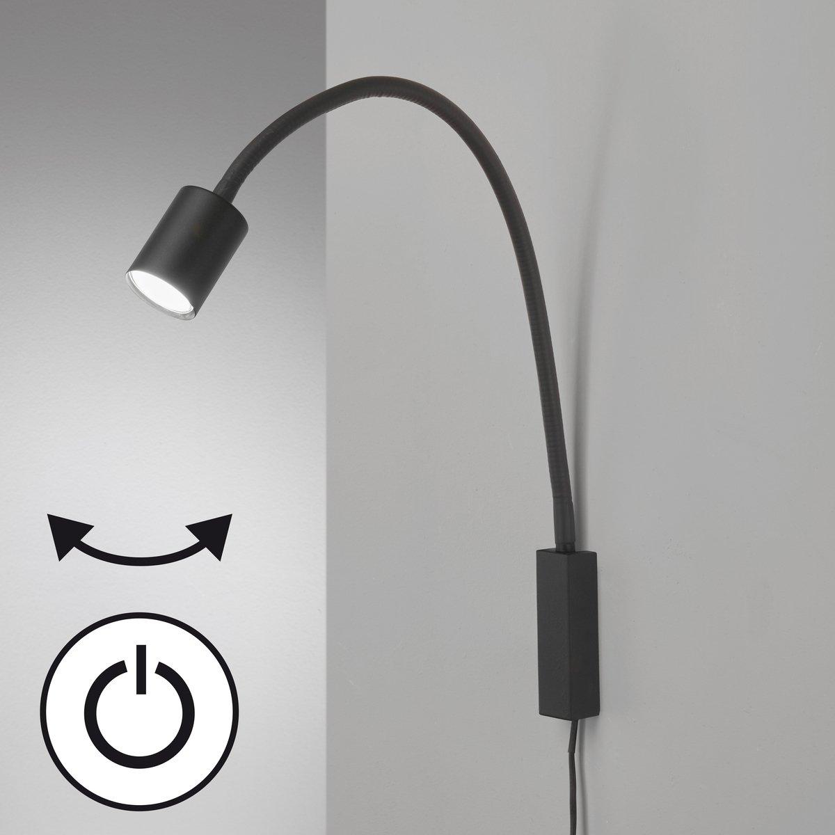 Justi Bettleuchte Flex schwarz 1xGU10-LED