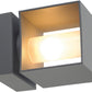 SQUARE TURN QT14 Outdoor Wandleuchte silbergrau max. 42W IP44