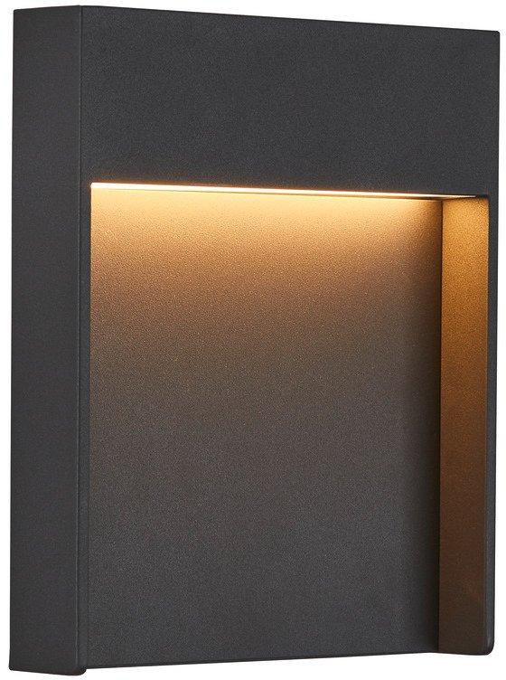 FLATT Outdoor LED Wandleuchte 3000K IP65 anthrazit