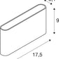 OVAL 18 WL Wandleuchte 2700/3000K 10W schwarz