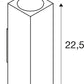THEO UP/DOWN Outdoor Wandleuchte QPAR51 IP44 eckig up/down anthrazit max. 70W