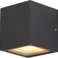 SITRA CUBE Outdoor Wandleuchte TCR-TSE IP44 anthrazit max. 18W