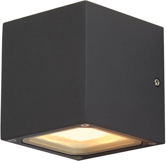 SITRA CUBE Outdoor Wandleuchte TCR-TSE IP44 anthrazit max. 18W
