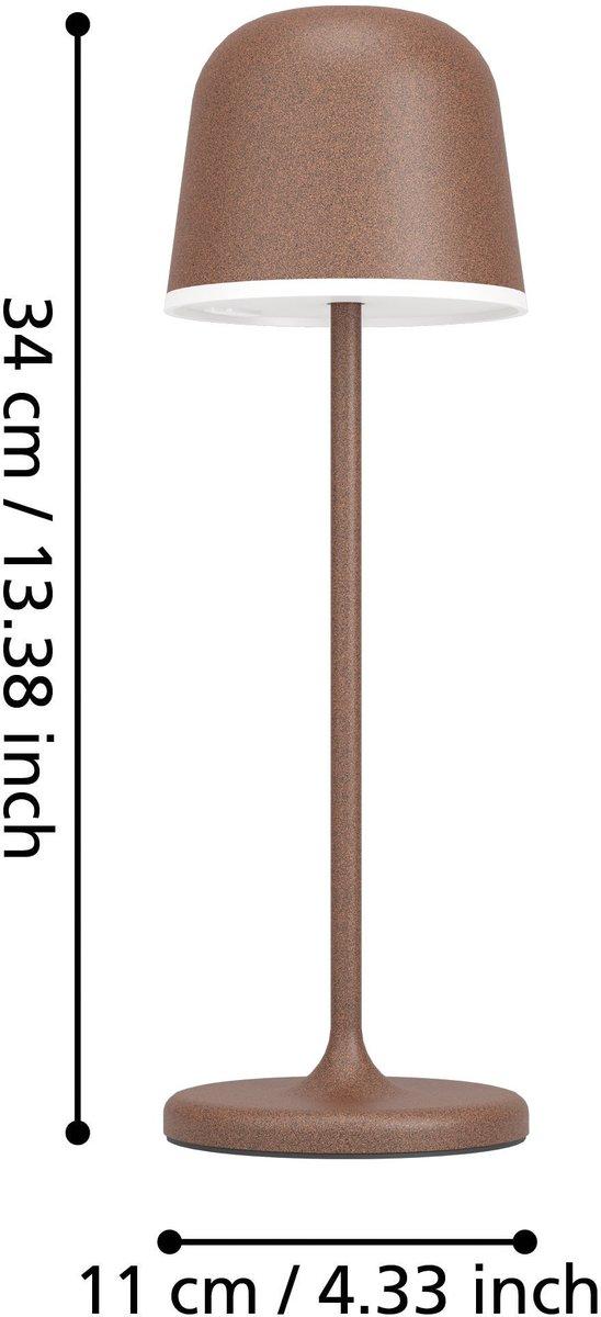 Tischlampe MANNERA Mokka/Weiß