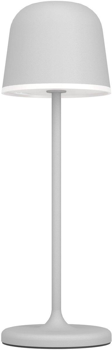 Tischlampe MANNERA Grau/Weiß