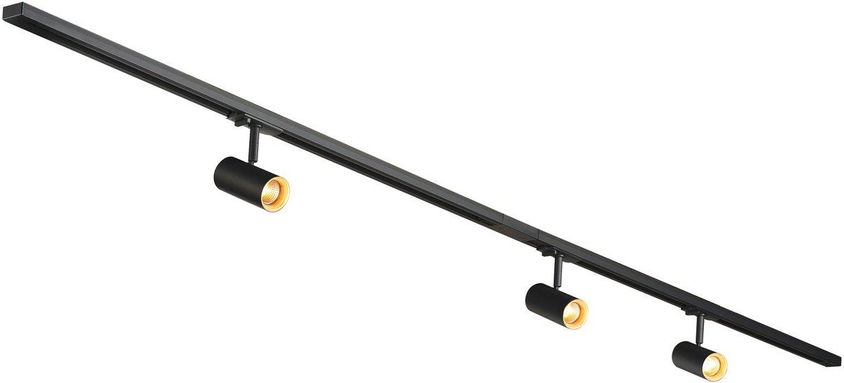 NOBLO SPOT Schienensystem Set rund 2700K 19W Phasenabschnitt 32° schwarz