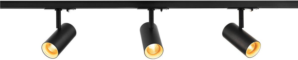 NOBLO SPOT Schienensystem Set rund 2700K 19W Phasenabschnitt 32° schwarz