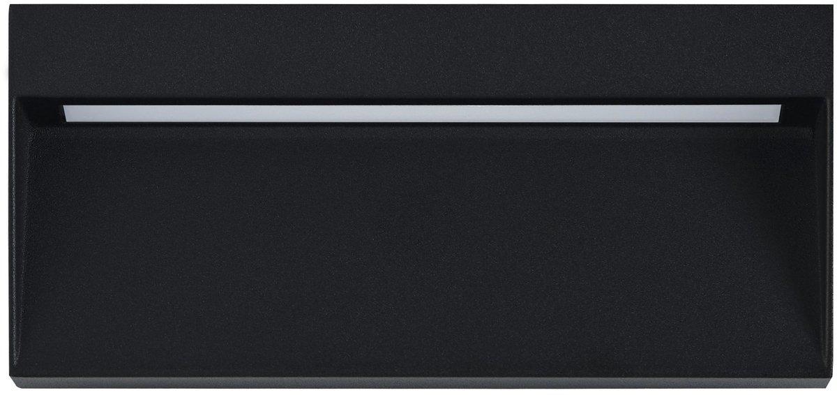 MARUGGIO Außen-Wandleuchte 1xLED H90mm 4Color 520lm schwarz