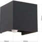 Wandleuchte CUBE-S AL 11-1314 anthrazit mit Sensor LED 13W 700lm