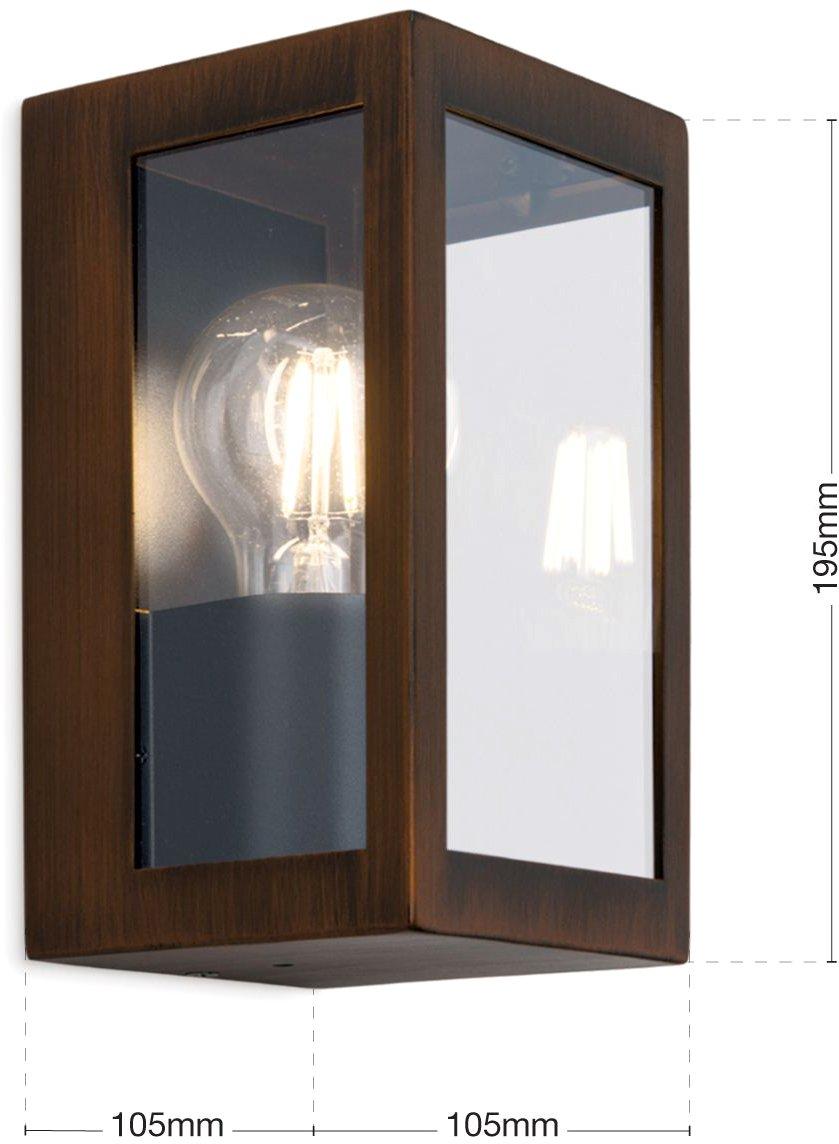 Wandleuchte LUMINA AL 11-1315 rost 1xE27 IP44