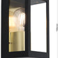 Wandleuchte LUMINA AL 11-1315 schwarz-messing 1xE27 IP44