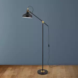 Stehleuchte SCHILLER Stl 12-1192/1 schwarz/patina 1xE27