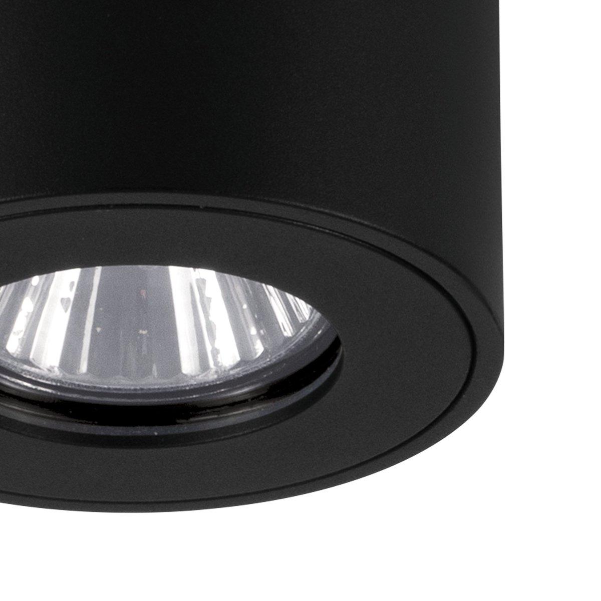 Deckenleuchte TORRECOLA schwarz 1x GU10 5 W Ø80 mm IP44