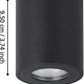 Deckenleuchte TORRECOLA schwarz 1x GU10 5 W Ø80 mm IP44