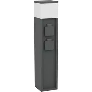 Steckdosensäule E27 anthrazit