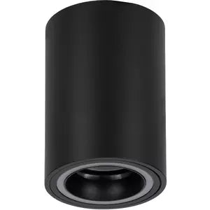 LED Aufbauleuchte CAROSSO-Z 1x GU10 4,9 W Ø80 mm schwarz