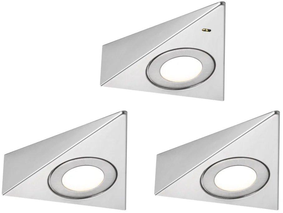 LED Unterschrankleuchte Trias Näherungsensor 3er-Set 3x2,7W 135x132mm 3x185lm