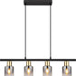 Hängeleuchte HOLLSY 54310-4H 4x E14 25 W schwarz