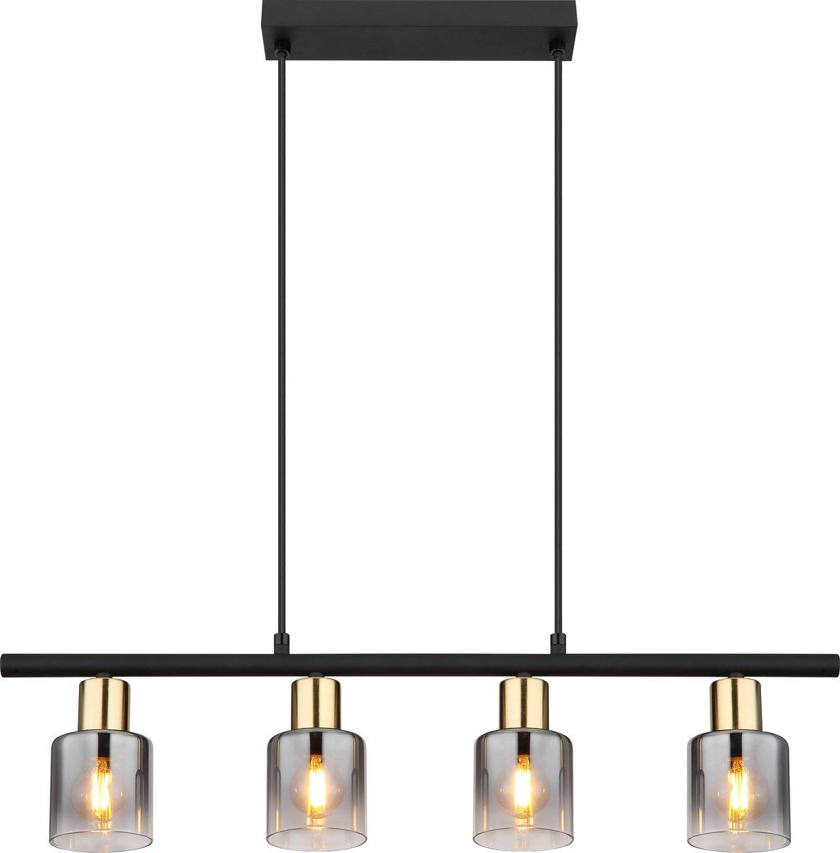 Hängeleuchte HOLLSY 54310-4H 4x E14 25 W schwarz
