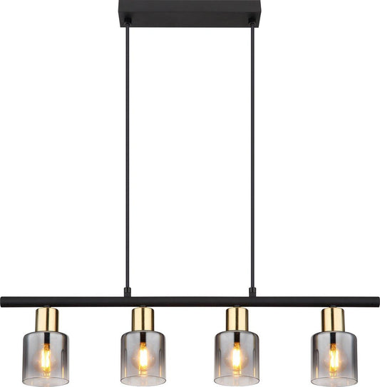 Hängeleuchte HOLLSY 54310-4H 4x E14 25 W schwarz