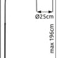 Stehleuchte NEWCASTLE 58227BS 60 W schwarz