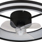 Deckenventilator mit Beleuchtung 30 W LED schwarz
