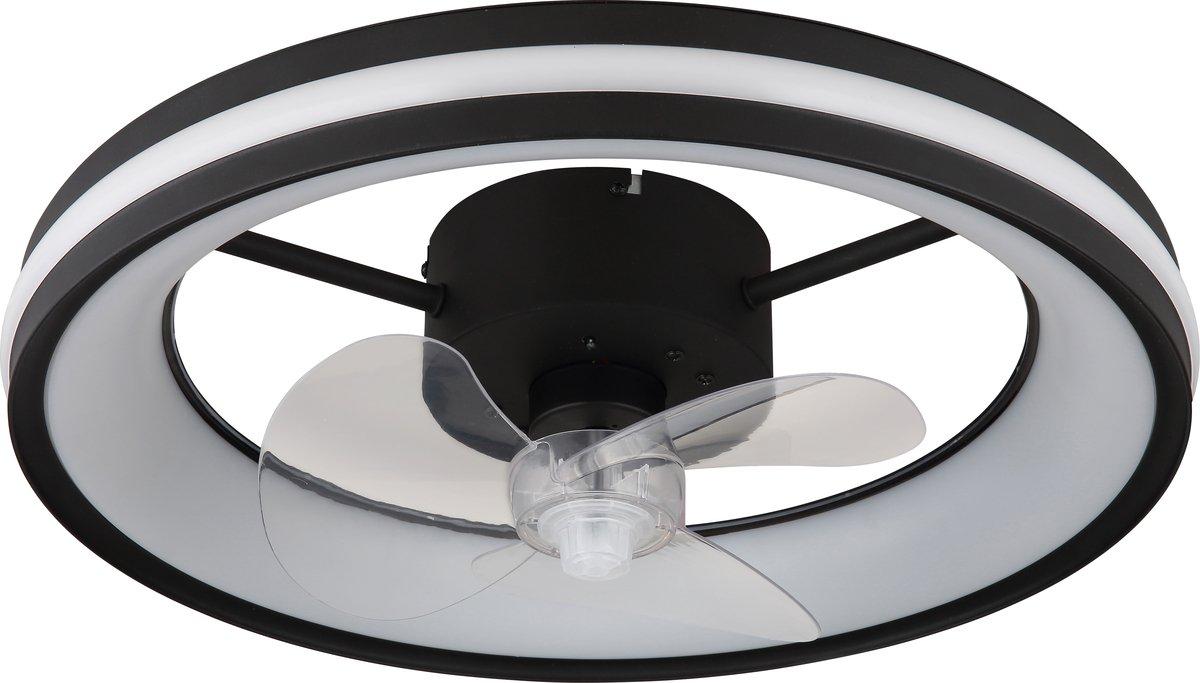 Deckenventilator mit Beleuchtung 30 W LED schwarz