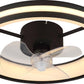 Deckenventilator mit Beleuchtung 30 W LED schwarz