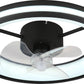 Deckenventilator mit Beleuchtung 30 W LED schwarz