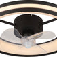 Deckenventilator mit Beleuchtung 30 W LED schwarz