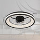 Deckenventilator mit Beleuchtung 30 W LED schwarz