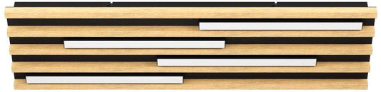 MARREIRA Deckenleuchte 780x220mm Holz/schwarz LED 4x9W 3000K