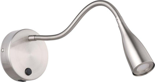 Wandleuchte LED 110lm 3000K Olivandino 1 Nickel-Matt