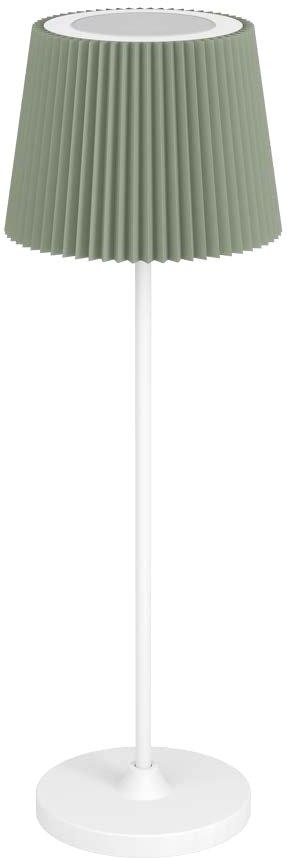 LEONERO Tischleuchte LED CCT H 370 Touch weiß/Grün