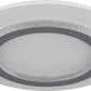 Deckenleuchte 24W LED CCT Dimmbar Jayden weiß Kristall