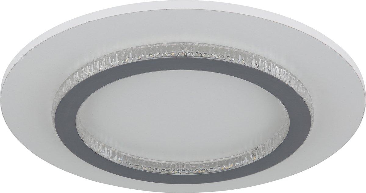 Deckenleuchte 24W LED CCT Dimmbar Jayden weiß Kristall
