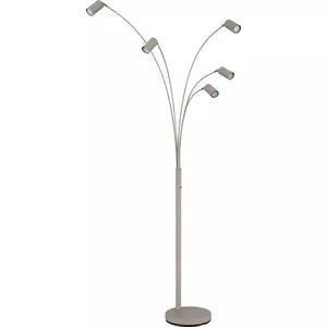 Stehleuchte 5xGU10 35W Wippschalter Robby Sandfarben