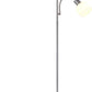 Stehleuchte 1xE27 60W + 1xE14 40W Hinton Silber