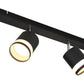 Deckenleuchte 4xGX53-LED 7W 3000K Lucero Opal schwarz