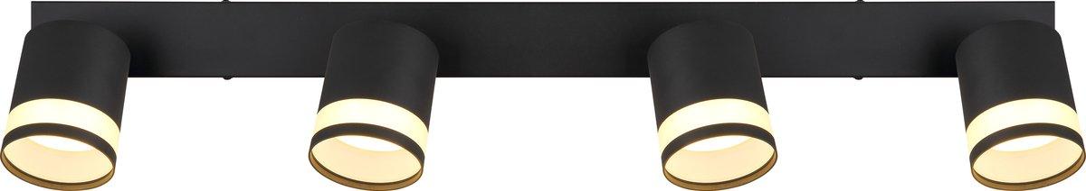 Deckenleuchte 4xGX53-LED 7W 3000K Lucero Opal schwarz